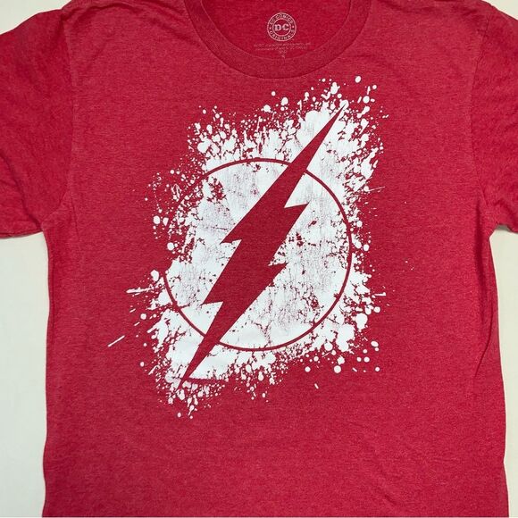 DC Comics Flash TShirt Boy’s Small Gray White Short Sleeve Athletic Tee Graphic - Picture 3 of 9